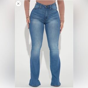 Fashion Nova Straight Leg Blue Jeans